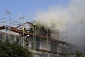 Dachstuhlbrand Koeln Poll Geislarerstr P233